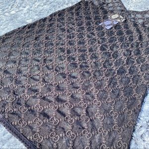 Authentic Gucci Embroidered Mesh Mini Dress